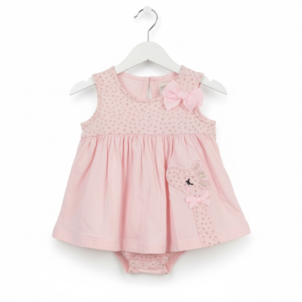 Pink Baby Dress with Bow